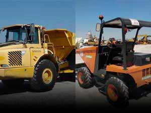 Dumpers, minidumpers and power barrows