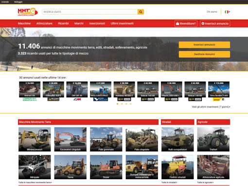 Portale MMT Equipment website