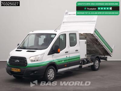 Ford Transit 130pk Dubbel Cabine Kipper Trekhaak Airco Cruise Euro6 Tipper Benne Kieper Airco Trekhaak C sold by BAS World B.V.
