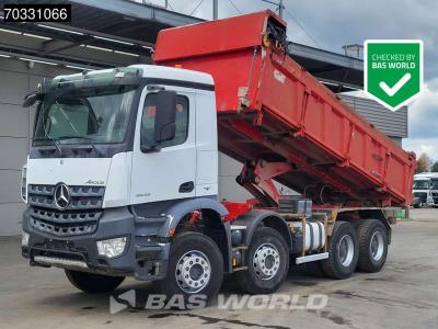 Mercedes-Benz Arocs 3243 8X4 14m3 2-way tipper Steelsuspension Big-Axle Automatic Euro 6 sold by BAS World B.V.