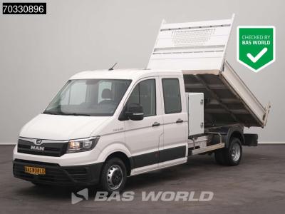 Man TGE 5.120 Dubbel Cabine Kipper met Kist Dubbellucht 3,5t Trekhaak Airco Cruise Camera Euro6 Tipper sold by BAS World B.V.