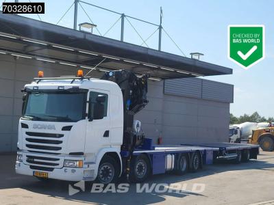 Scania G410 G 8X2 NL-Combi EFFER 525/6S Crane Full Air suspension Lift+steering axle Euro 6 sold by BAS World B.V.