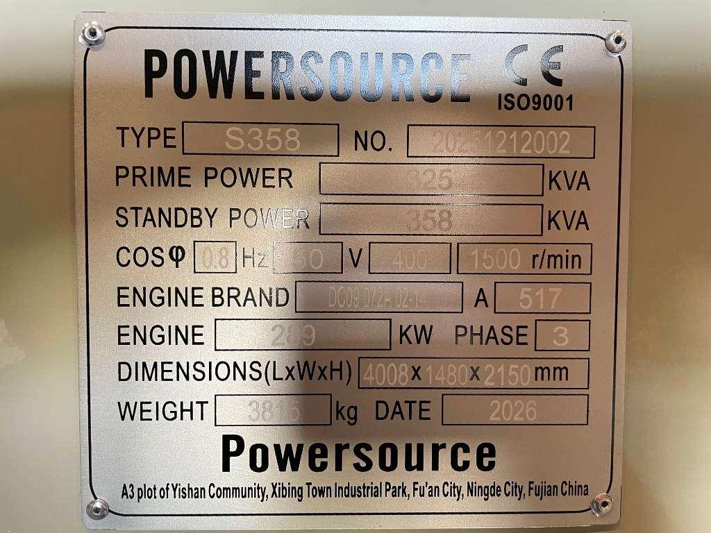 Scania DC09 072A - 360 kVA Generator - DPX-19761 Photo 6