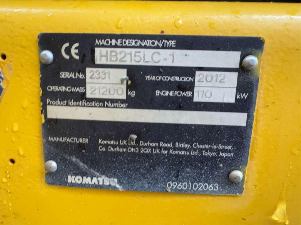 Komatsu HB215LC-1 HB Photo 17