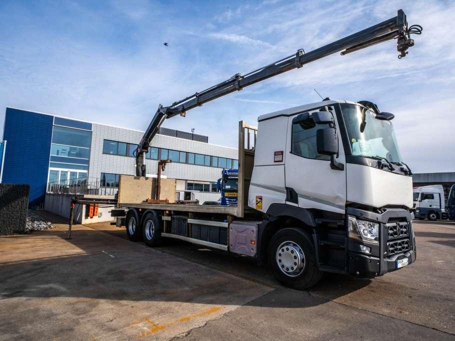 Renault C 430 -6X4 + HIAB 14T/m/3ext. Photo 3