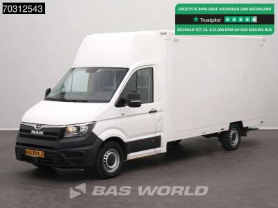 Man TGE 3.100 433cm Bakwagen Achterdeuren Zijdeur Airco Camera Euro6 Meubelbak Koffer Verkoopwagen Pakk sold by BAS World B.V.