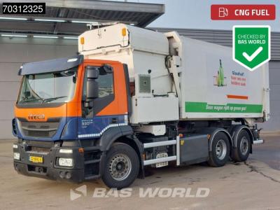 Iveco Stralis 330 Stralis 6X2 CNG ENGINE RHD NL-Truck  ASF Seitenlader Euro 6 sold by BAS World B.V.