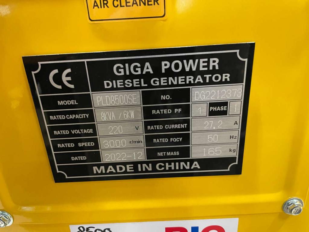 Giga Power PLD8500SE 8 kVA silent generator Photo 9