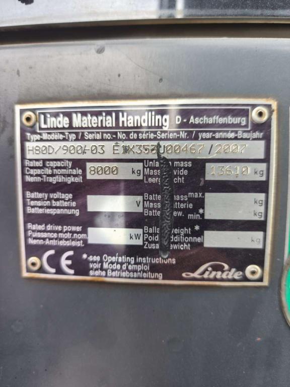 Linde H80D-03/900 Photo 6