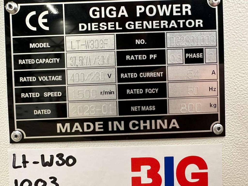 Giga Power LT-W30GF 37.5 kVA silent generator Photo 18