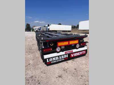 Viberti Container chassis semi-trailer sold by Lombardi Industrial Srl