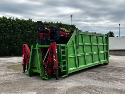 CONTAINER SCARRABILE USATO CON COPERCHIO E GRU Photo 1