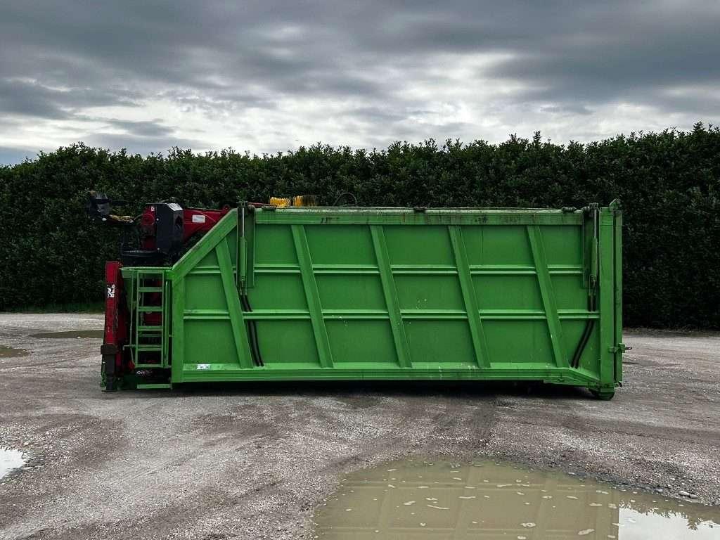 CONTAINER SCARRABILE USATO CON COPERCHIO E GRU Photo 4