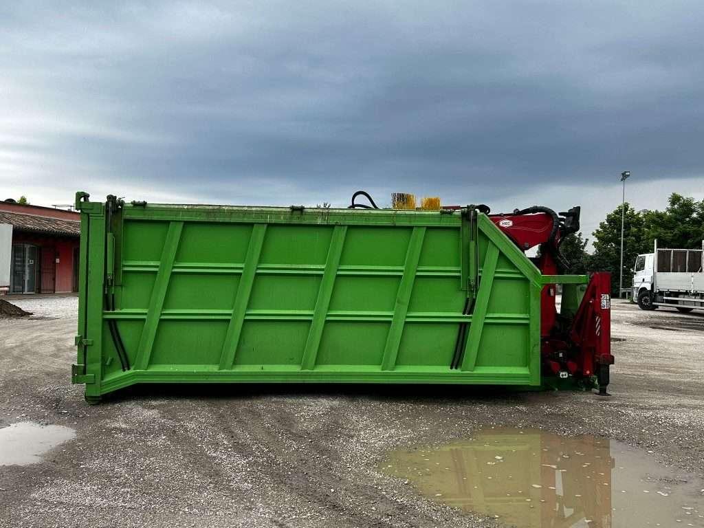 CONTAINER SCARRABILE USATO CON COPERCHIO E GRU Photo 7