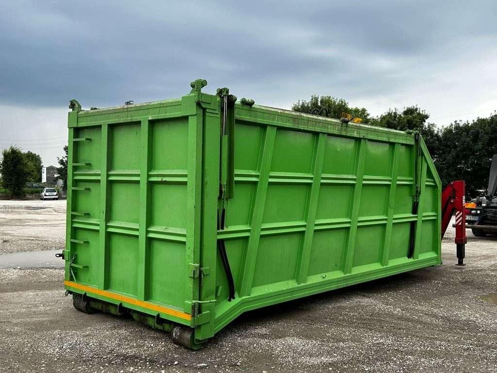 CONTAINER SCARRABILE USATO CON COPERCHIO E GRU Photo 8