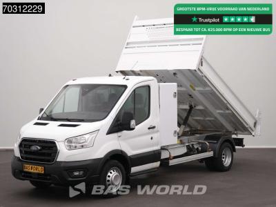Ford Transit 170pk Kipper met Kist 3,5t Trekhaak Dubbellucht Airco Cruise Euro6 Tipper Benne Kieper Airc sold by BAS World B.V.