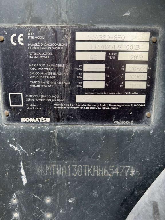 Komatsu WA380-8E0 Photo 4