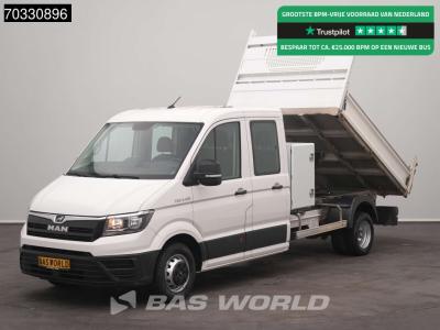 Man TGE 5.120 Dubbel Cabine Kipper met Kist Dubbellucht 3,5t Trekhaak Airco Cruise Camera Euro6 Tipper sold by BAS World B.V.