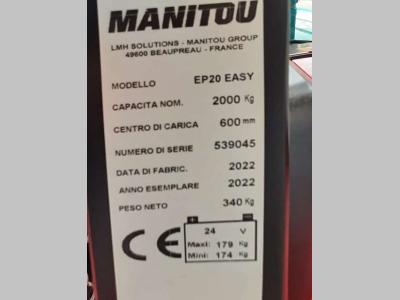 Manitou EP20 easy sold by Omeco Spa