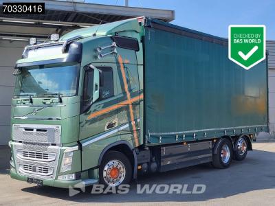 Volvo FH 500 FH 6X2 Curtainsider Forklift preparation Lift+steering axle Alcoa's VEB+ Euro 6 sold by BAS World B.V.