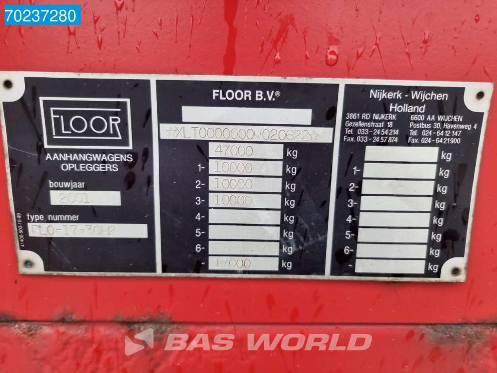 Floor FLO-17-30H2 3 axles NL-Trailer 2xLenkachse Hiab 130RF1 Photo 28