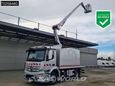 Mercedes Antos 1830 4X2 Hubarbeitsbühne 14.70m Time France  VST 248 NF Navi  Euro 6 sold by BAS World B.V.
