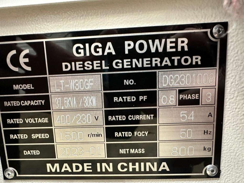 Giga Power LT-W30GF 37.5 kVA silent generator Photo 18