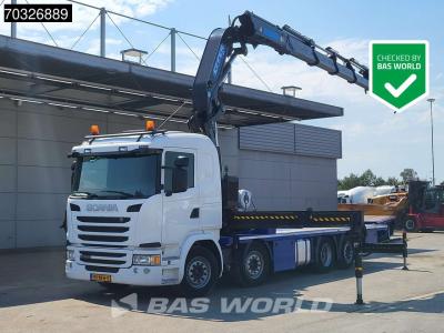 Scania G410 G 8X2 NL-Truck EFFER 525/6S Crane kran Lift+Steering Axle Full Air Euro 6 sold by BAS World B.V.