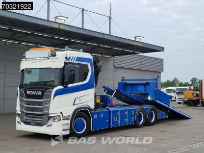 Scania R580 R 6X2 Abschleppwagen Palfinger PK33002 EH Crane Winch Recovery vehicle sold by BAS World B.V.