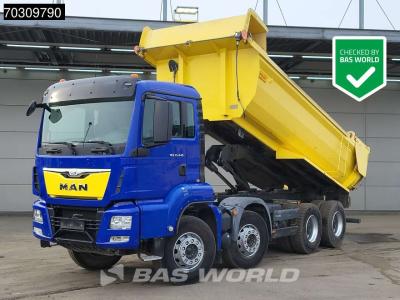 Man TGS 35.440 8X4 14m3 tipper Steelsuspension Big-Axle Retarder Automatic Euro 6 sold by BAS World B.V.