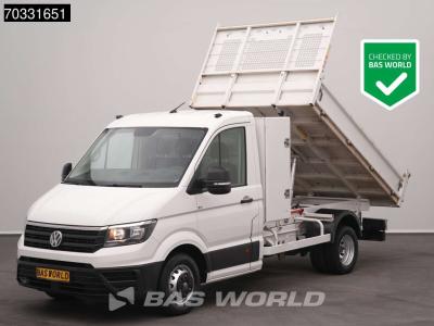 Volkswagen Crafter 177pk Kipper met Kist Dubbellucht 3,5t Trekhaak Airco Cruise Euro6 Tipper Benne Kieper A/C sold by BAS World B.V.