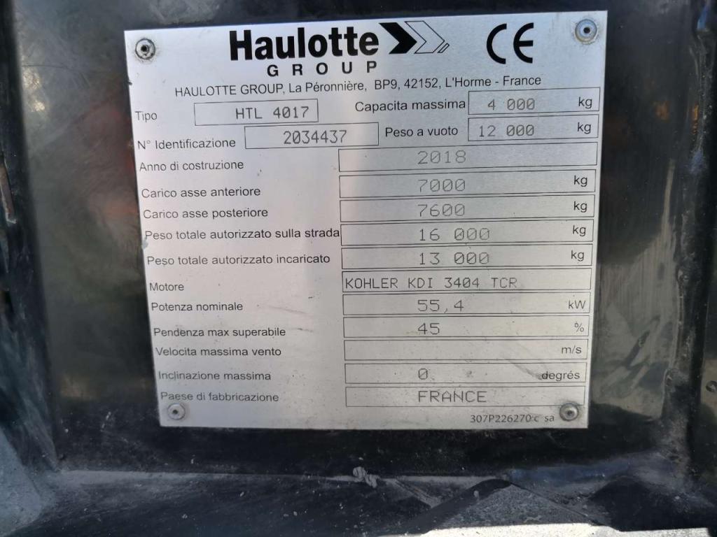 Haulotte HTL 4017 Photo 4