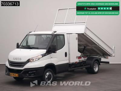 Iveco Daily 35C14 Automaat Dubbellucht Open Laadbak met Kist 3,5t Trekhaak Airco Cruise Euro6 Open Box Pr sold by BAS World B.V.