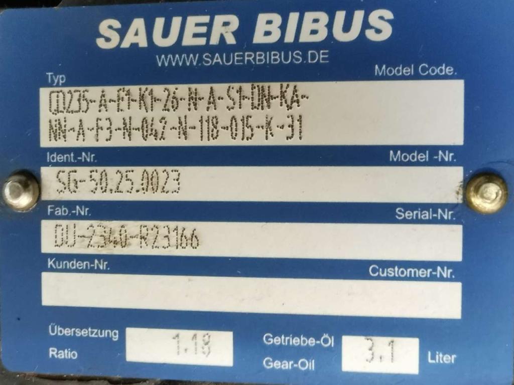 Sauer Bibus Transmission for TELESCOPICO CLASS, TELESCOPICO DIECI Photo 2