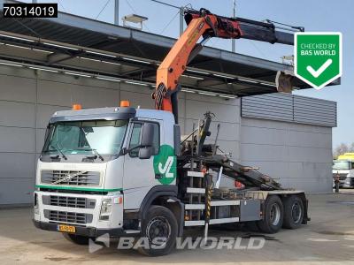 Volvo FM 340 FM 6X2 NL-Truck Palfinger PK21502 Kran Crane 2 extensions 24t cablelift Euro 3 sold by BAS World B.V.