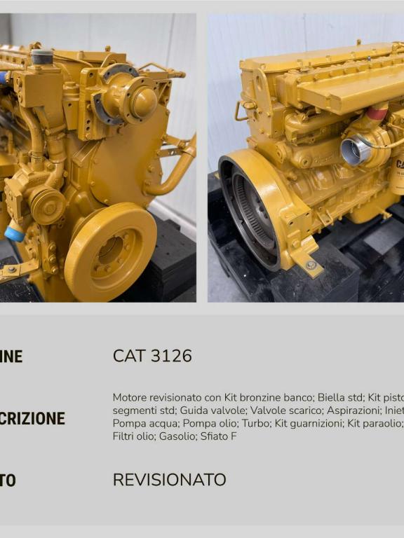 Caterpillar MOTORE REVISIONATO CAT 3126 Photo 2