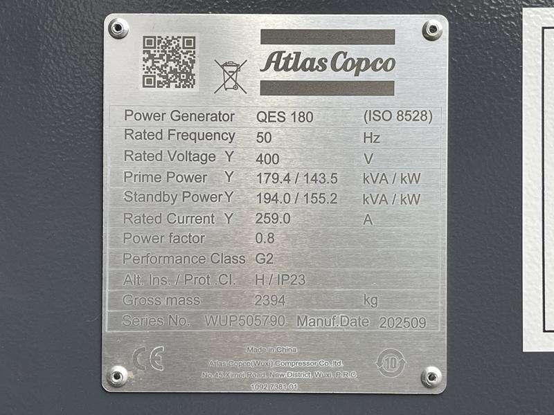 Atlas Copco QES 180 CUD 50HZ 400V 3PH CE Photo 6