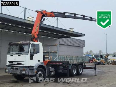 Iveco 260E30H EuroTrakker 6X4 Palfinger PK27000 E Kran crane Winch Remote control Big-Axle sold by BAS World B.V.
