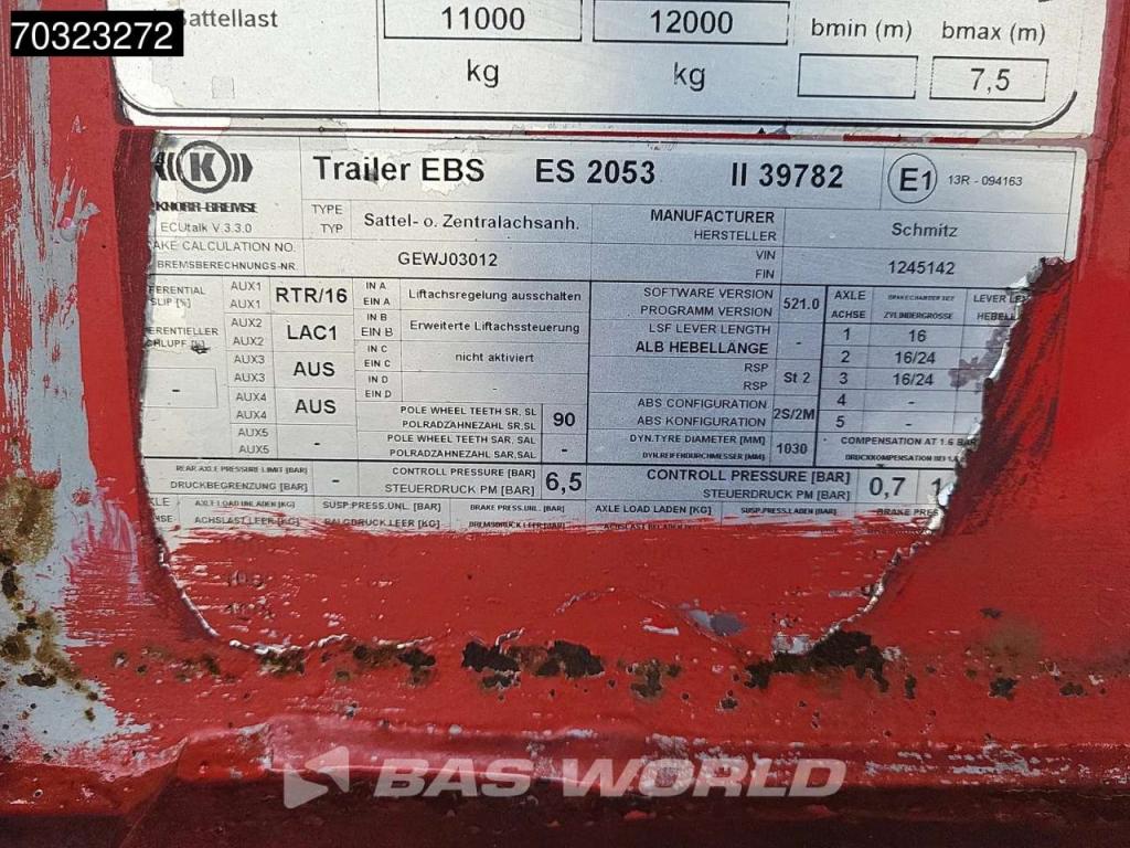 Schmitz SKI 24 3 axles Lift Axle Photo 28