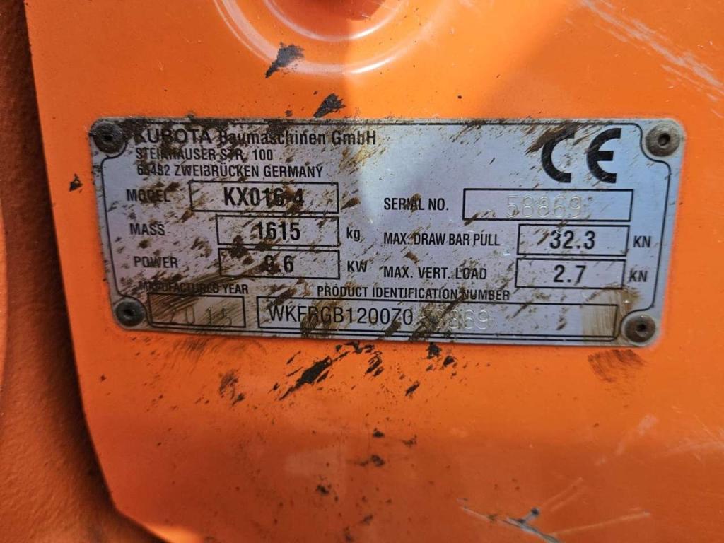 Kubota KX016-4 Photo 7
