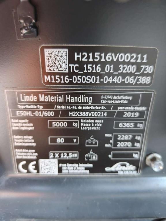 Linde E50HL-01/600 Photo 8