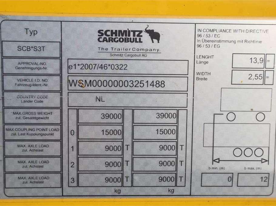 Schmitz CARGOBULL SCB53T Dutch Registration Photo 5