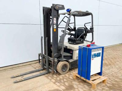 Crown SC4240-1.6 - Duplex / Side Shift / Full Electric sold by Boss Machinery