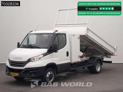 Iveco Daily 35C14 Automaat Dubbellucht Kipper met Kist 3,5t Trekhaak Airco Cruise Euro6 Tipper Benne Kiep sold by BAS World B.V.