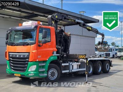 Ginaf X6 4336CHFE GINAF 8X6 NL-Truck 8x6 Tajfun L170 Z3 Crane + VDL S-25-6200 containersystem Lift+Steeri sold by BAS World B.V.