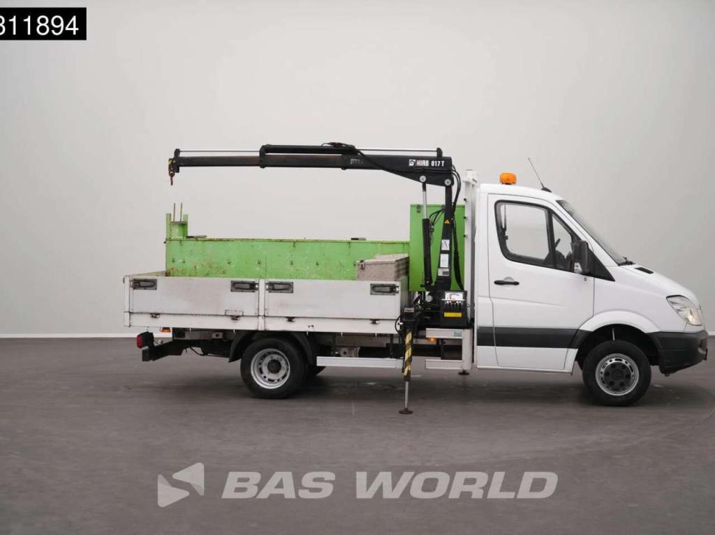 Mercedes Sprinter 510 CDI Kraanwagen Dubbellucht HIAB 071T-2-1M Open Laadbak Trekhaak Camera Crane Kraan Kra Photo 8