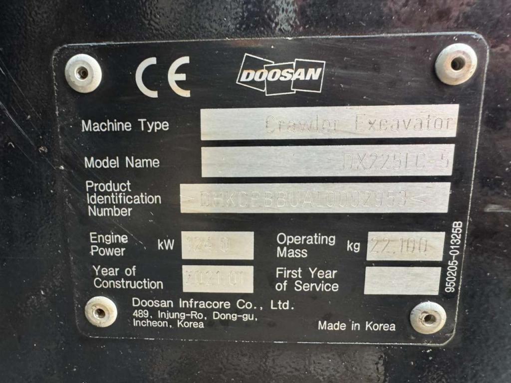 Doosan DX225LC-5 Photo 16