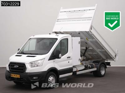 Ford Transit 170pk Kipper met Kist 3,5t Trekhaak Dubbellucht Airco Cruise Euro6 Tipper Benne Kieper A/C sold by BAS World B.V.