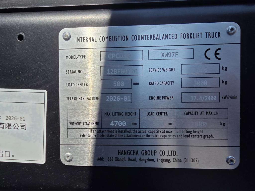 Hangcha CPCD30-XW97F Photo 8