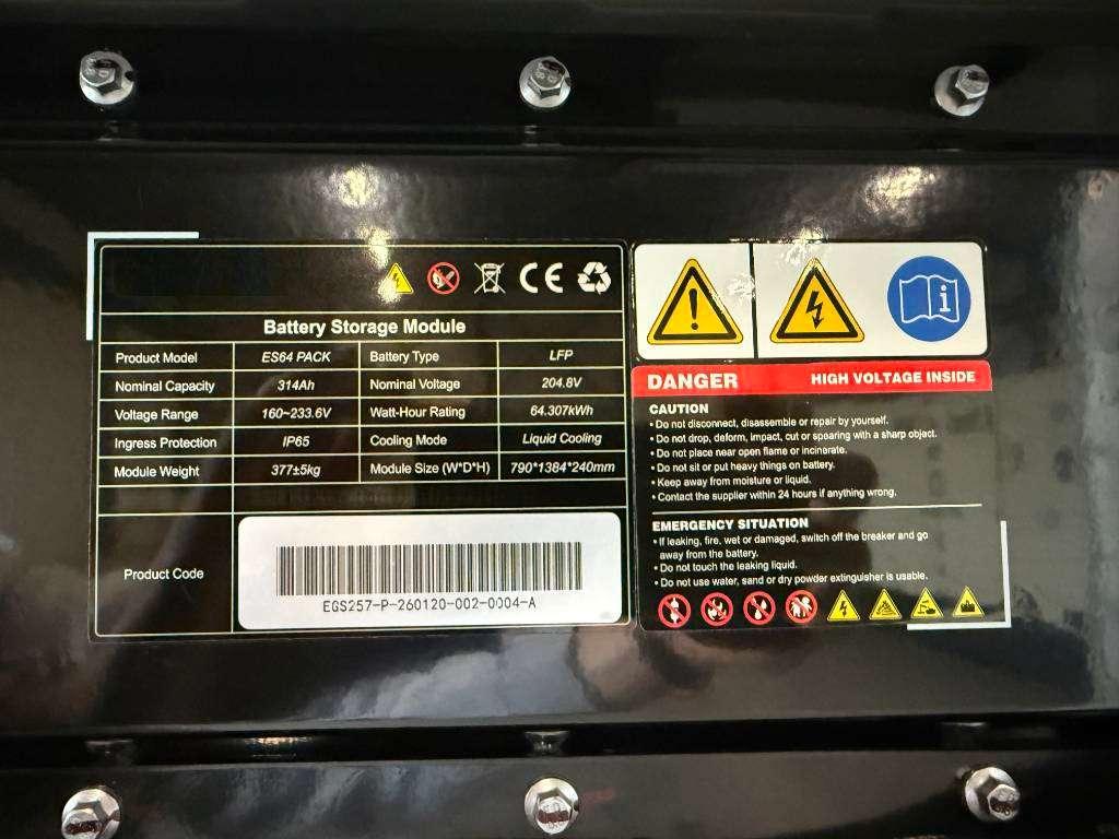 DPX 50759.1 - Battery BESS EGS - 125kW/500kWh Photo 7